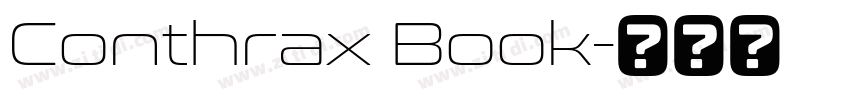 Conthrax Book字体转换